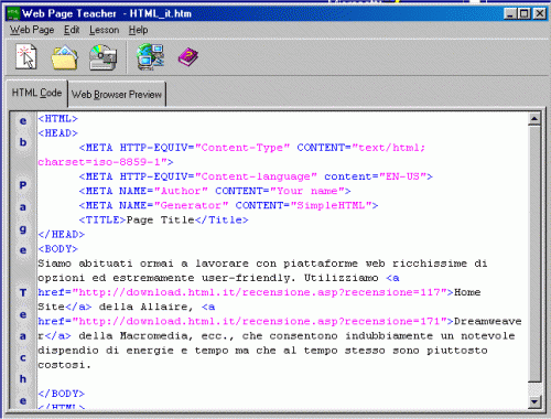 Web Page Teacher 1.0