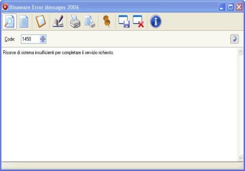 Binaware Error Messages 2006