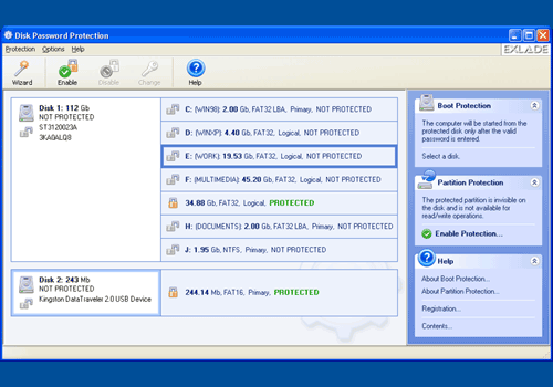 Disk Password Protection