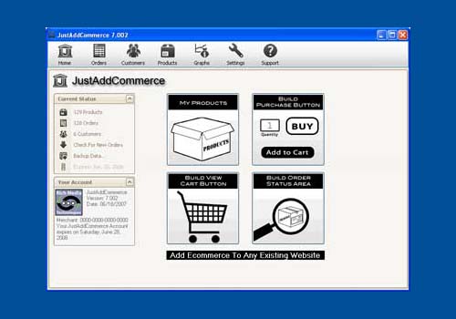 JustAddCommerce Flash Shopping Cart