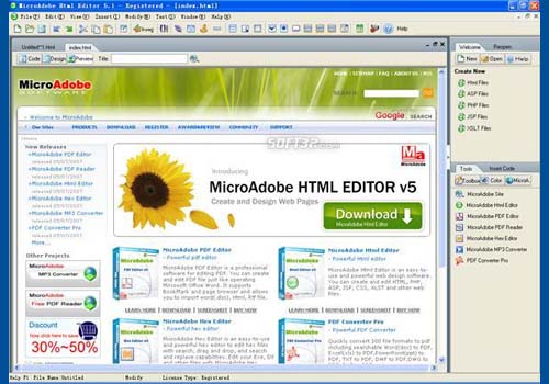 MicroAdobe Html Editor