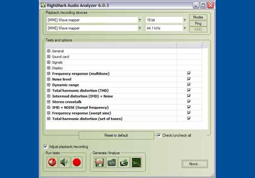 RightMark Audio Analyzer