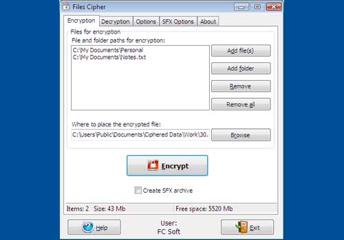 Files Cipher