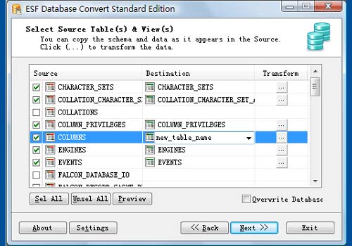 ESF Database Convert Standard Edition