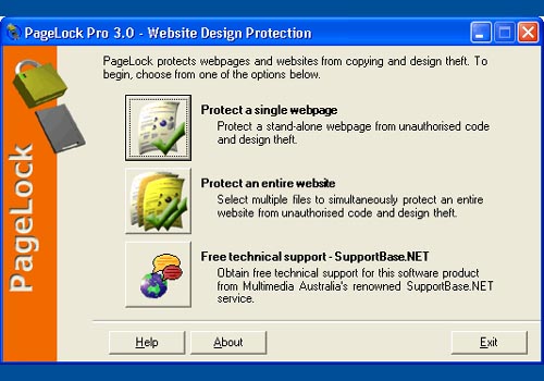 PageLock Website Copy Protection