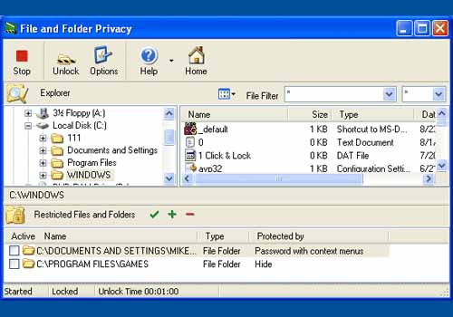 File and Folder Privacy