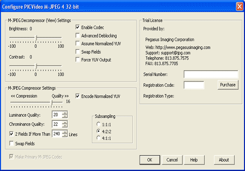 PICVideo M-JPEG Codec