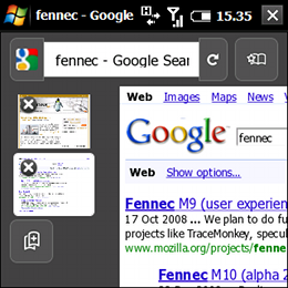 Mozilla Fennec: prima alpha ufficiale per Windows Mobile