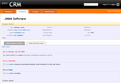 Jitbit CRM