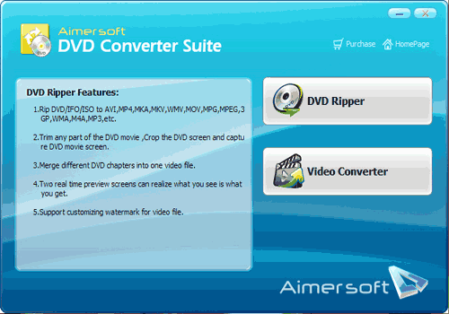 Aimersoft DVD Converter Suite