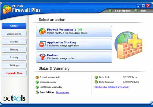 PC Tools Firewall Plus Free Edition