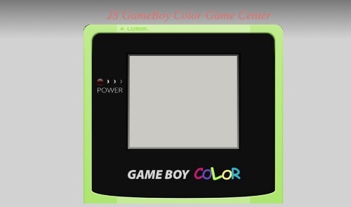 JS GameBoy Color Game Center