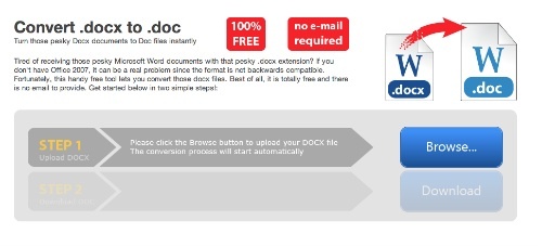 Convert docx to doc