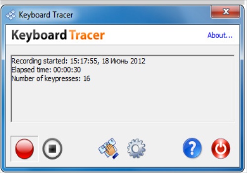 Keyboard Tracer