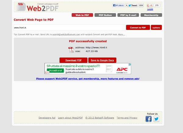 Web2PDF