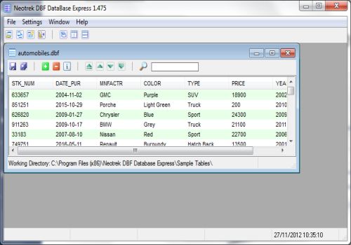 Neotrek DBF Database Express