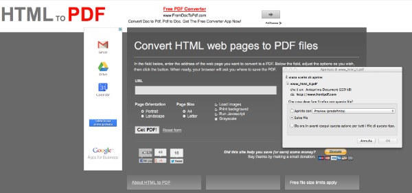 HTML to PDF