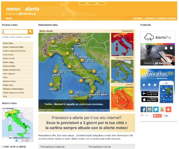 Meteo Allerta Italia