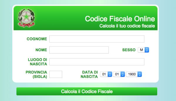 Codice Fiscale Online