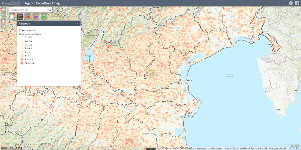 Broadband map italiana