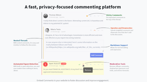 Commento: alternativa open source a Disqus