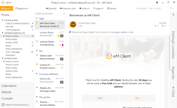 eM Client: recensione, vantaggi e alternative