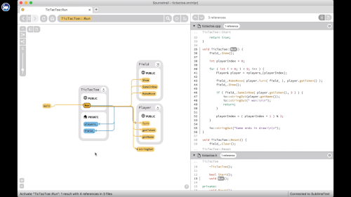 Sourcetrail: source code explorer Open Source