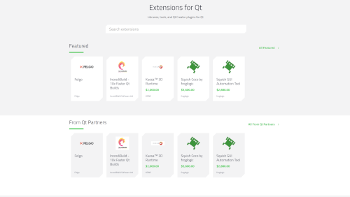 Qt Marketplace: il nuovo store dedicato alle Qt extensions