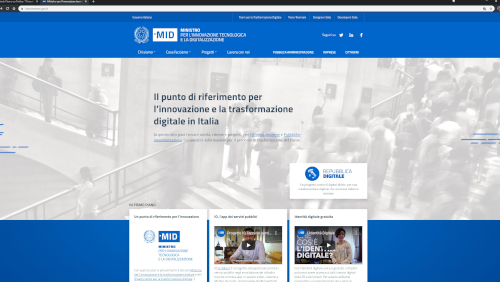 Online Il Nuovo Portale Istituzionale Dell'Innovazione | HTML.it