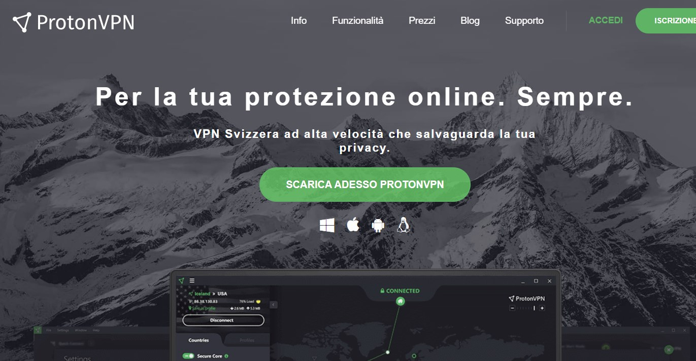 ProtonVPN VPN gratis