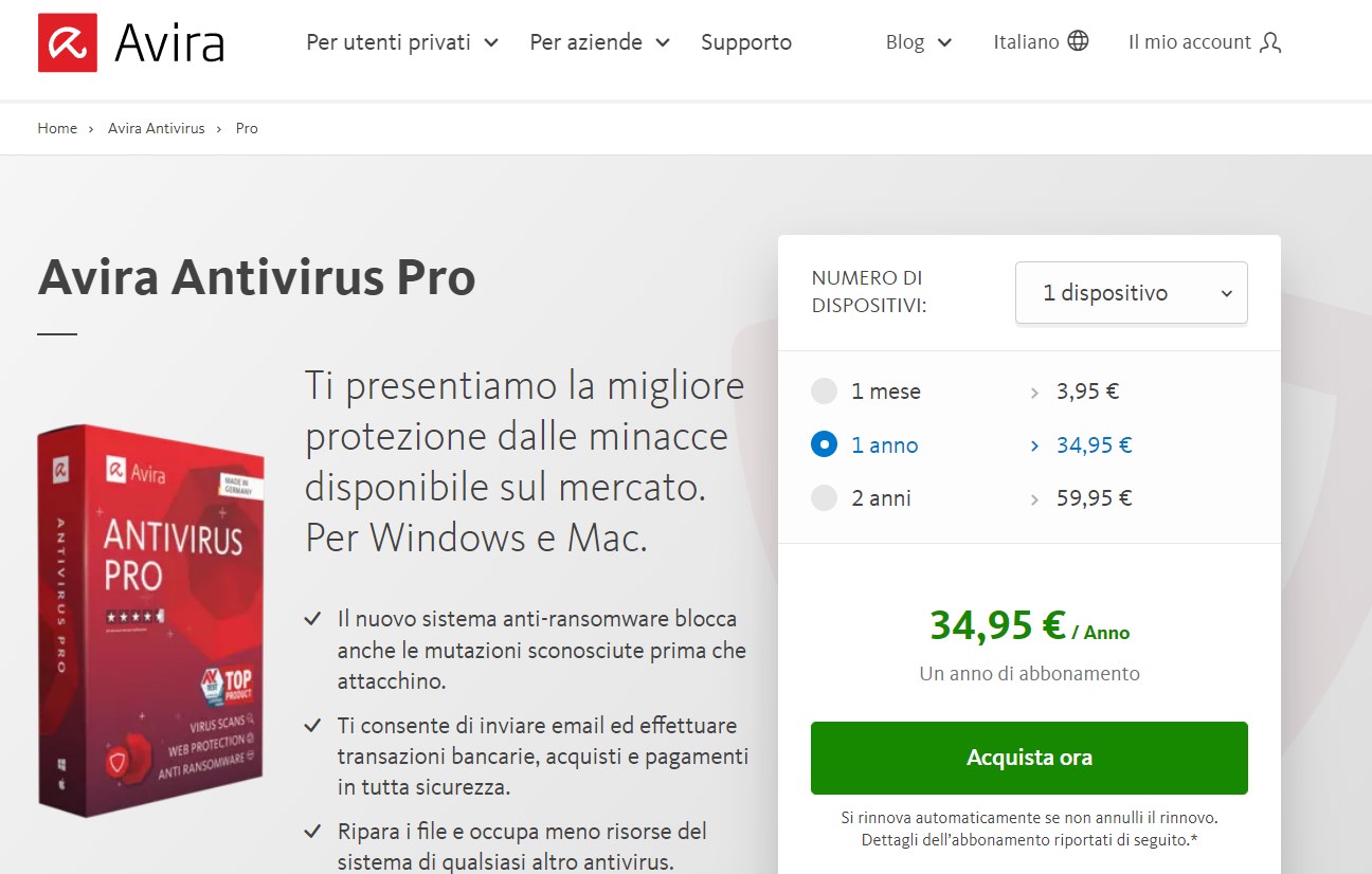 Avira Antivirus Pro