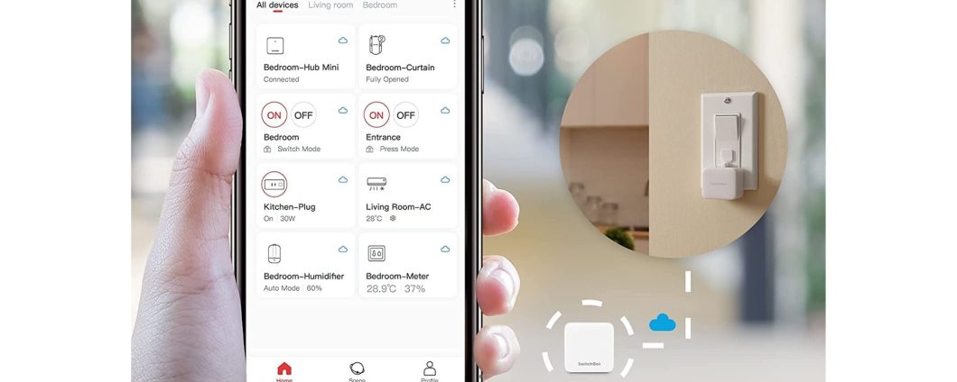 SwitchBot: Interrutore intelligente con supporto per Alexa in offerta su Amazon