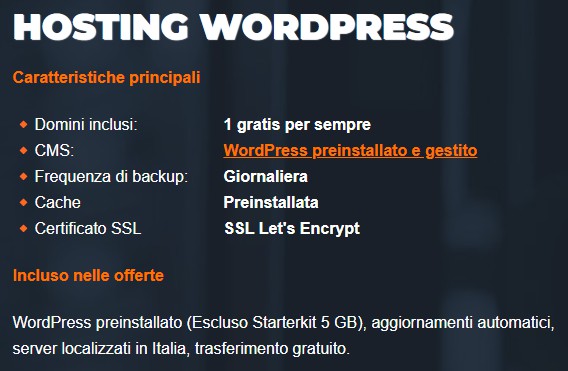 Hosting WordPress gestito con ServerPlan