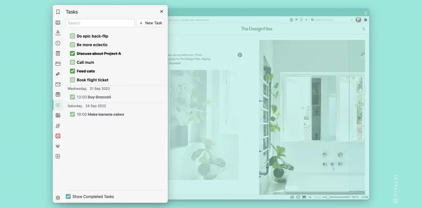 Vivaldi Browser 5.5: arrivato il nuovo Task panel