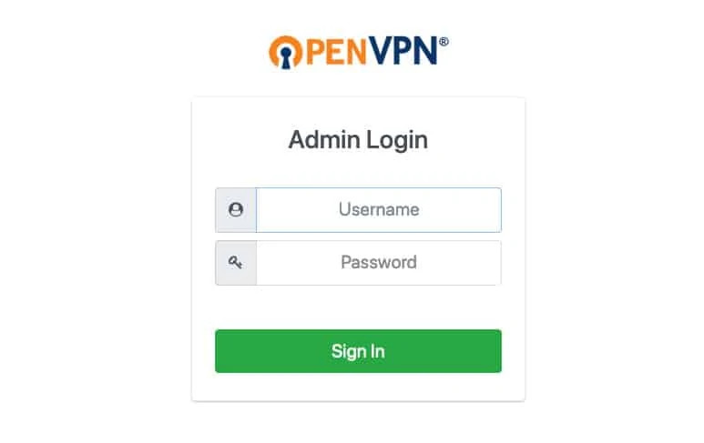 login su openvpn