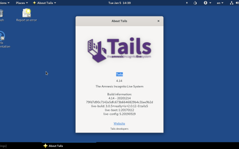 Tails 5.13: LUKS2 è ora abilitato di base