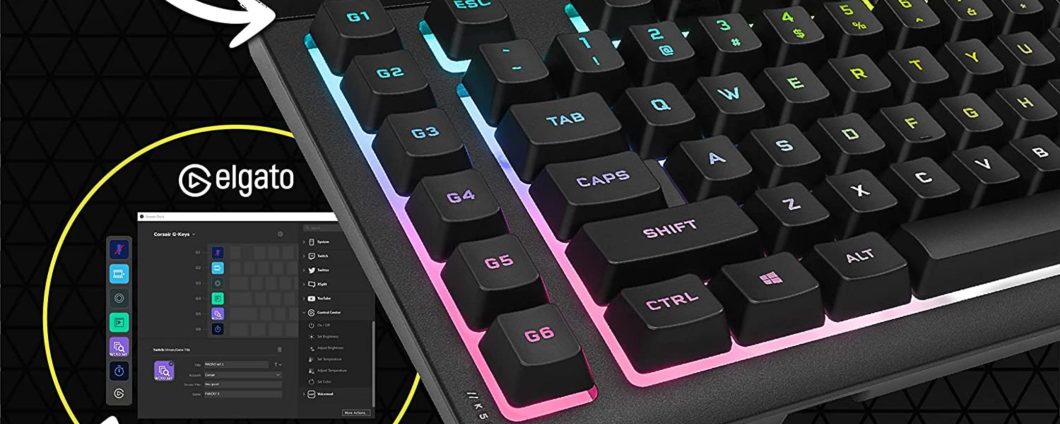 Tastiera Corsair K55 RGB PRO XT a membrana ad un prezzo BOMBA su