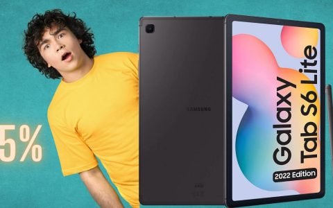 Samsung Galaxy Tab S6 Lite più S Pen a prezzo IMBATTIBILE (-35%)