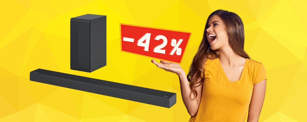 Soundbar LG: effetto cinema a un prezzo ASSURDO (-42%)