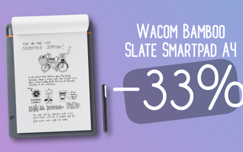 Wacom Bamboo Slate Smartpad A4: un blocco note così non l'hai mai visto (-33%)