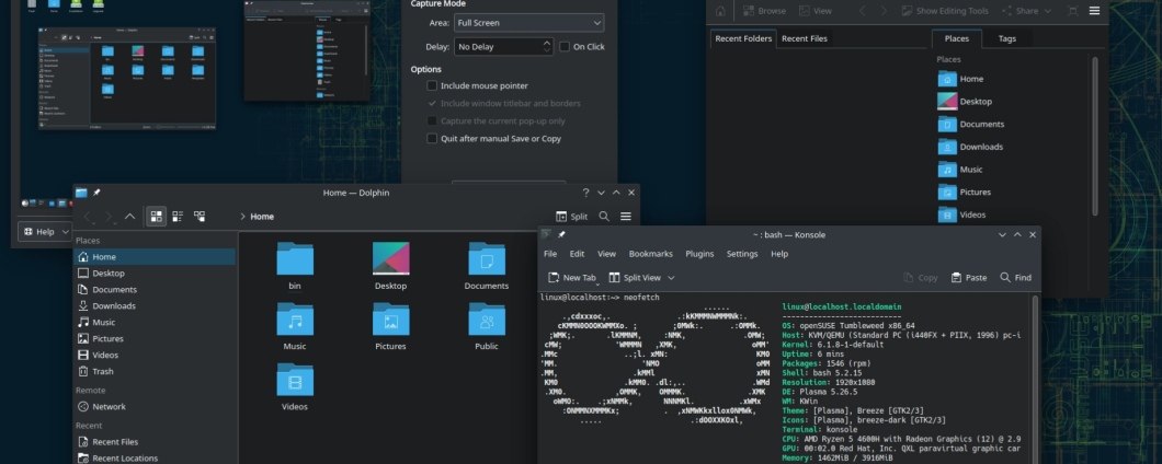 KDE Gear 22.12.2: arrivate migliorie per Dolphin e Spectacle