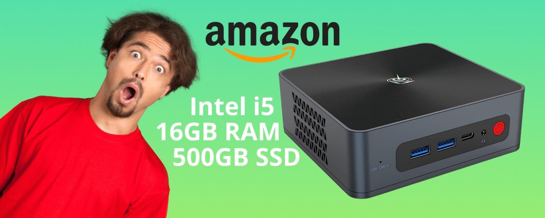 Mini PC con i5, 16GB di RAM e SSD da 500GB al 41% in MENO