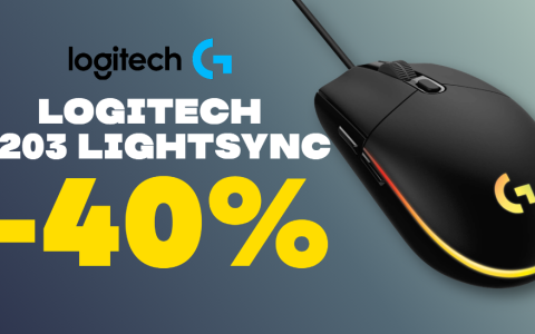 Logitech G203 LIGHTSYNC: un mouse super ad un prezzo WOW (-40%)