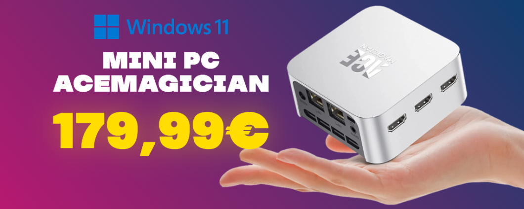 Mini PC Windows 11 Pro: SCONTO di 140€ e prezzo finale IRRISORIO