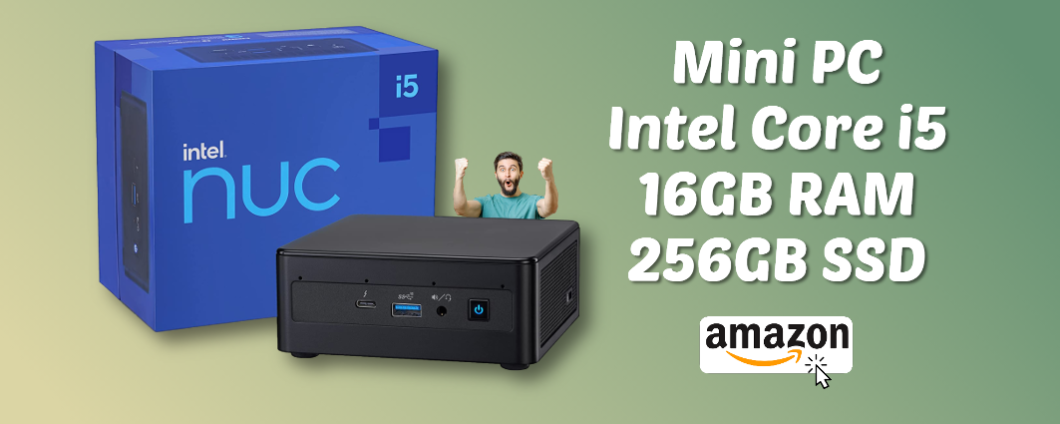 Mini PC con Intel Core i5 e una marea di porte: lo SCONTO Amazon è FANTASTICO