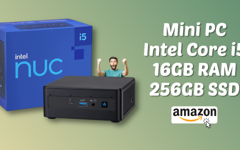 Mini PC con Intel Core i5 e una marea di porte: lo SCONTO Amazon è FANTASTICO