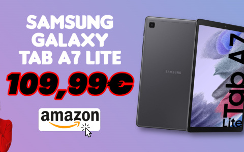 Samsung Galaxy Tab A7 Lite ad un PREZZO RIDICOLO: fiondati su Amazon