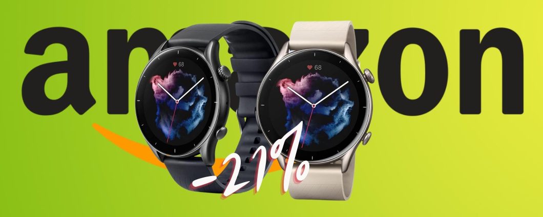 Amazfit GTR 3 è lo smartwatch da mettere al polso, ora al 21%