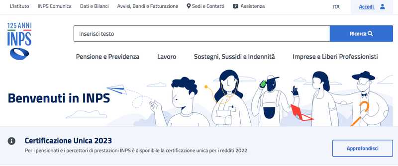 login nell'area riservata del sito