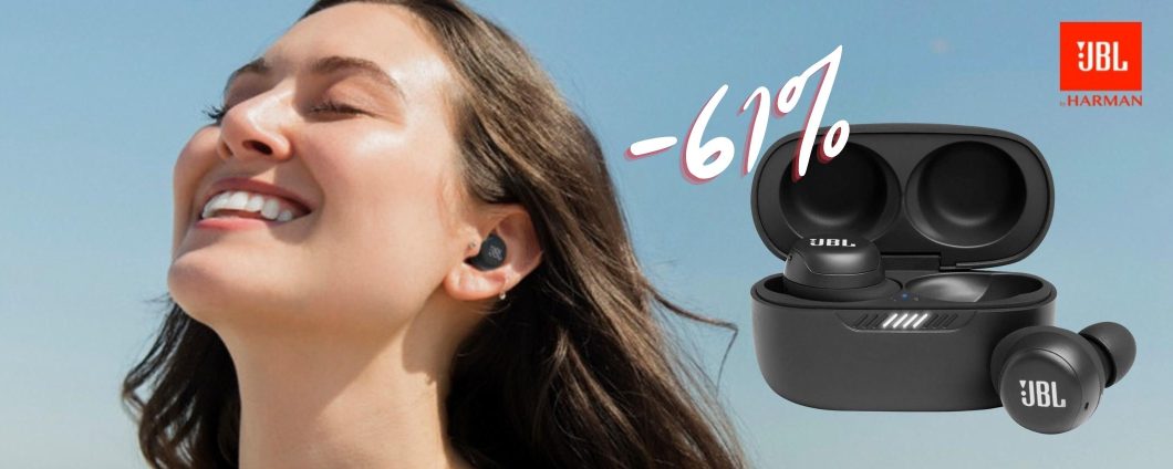 JBL LIVE: gli auricolari wireless CROLLANO su Amazon, ora al 61%